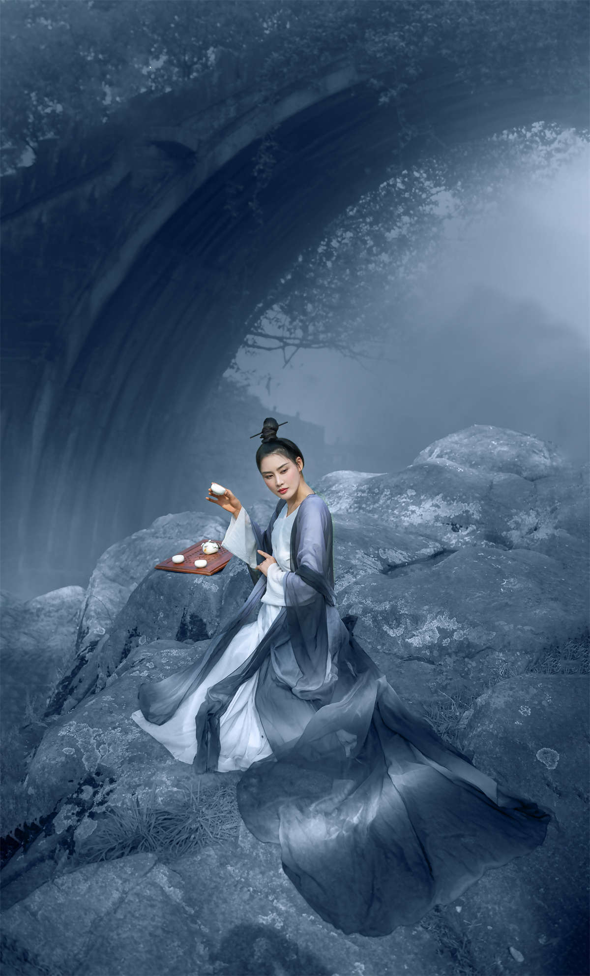 YITUYU艺图语 2021.08.06 水清酿酒，墨浅弄云 敏敏-日更街拍