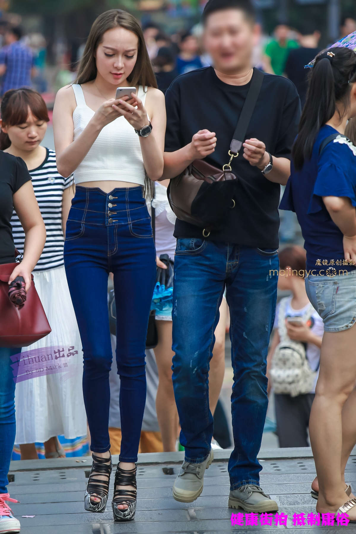 李欢原创-牛仔，超极品（33P）-日更街拍