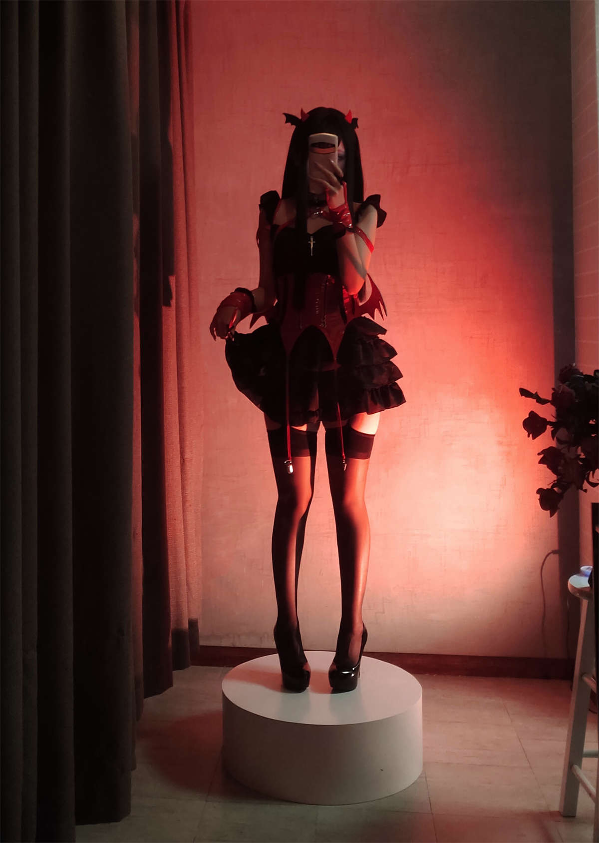 图片[2]-椎名莜 No.94 万圣节 小恶魔-日更街拍