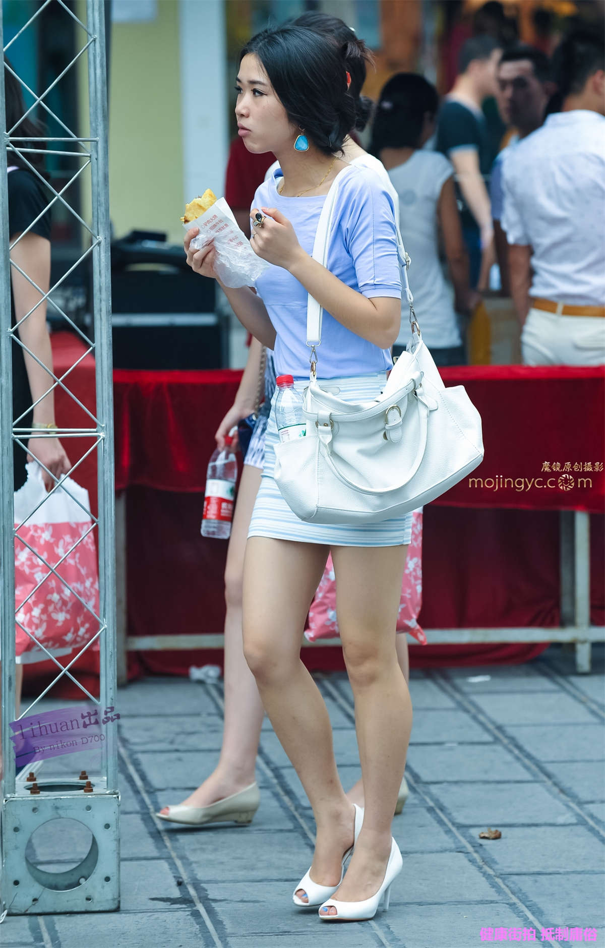 李欢原创-白色裹身裙（10P）-日更街拍