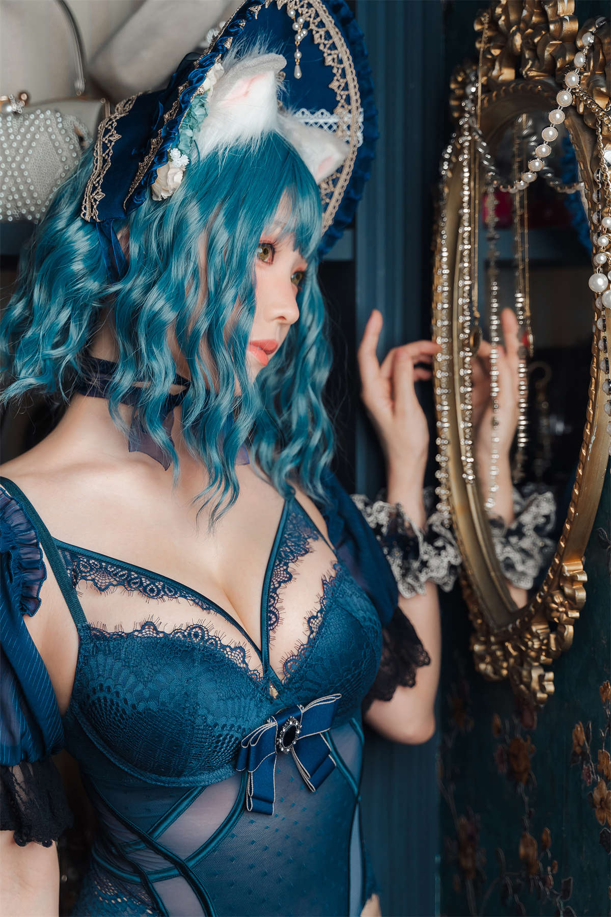 图片[2]-Ely_eee(ElyEE子) Scottish Fold Cat Doll 摺耳貓少女人形-日更街拍