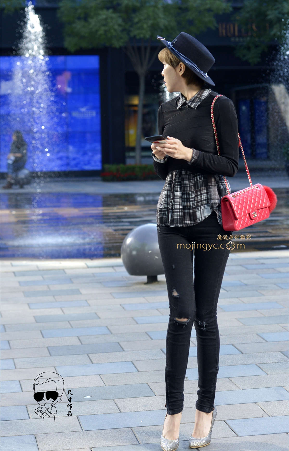 图片[2]-元礼貌牛仔高跟鞋魔鬼身材的美女（2016年10月18日14P）-日更街拍