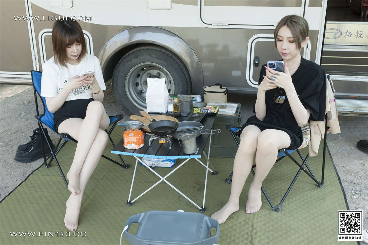 Ligui丽柜 2022.10.28 香丝露营 兔子＆Vicky-日更街拍