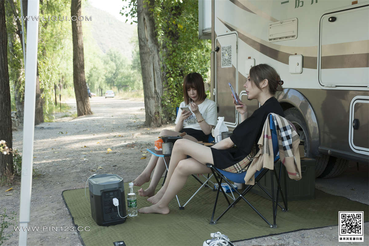 图片[2]-Ligui丽柜 2022.10.28 香丝露营 兔子＆Vicky-日更街拍