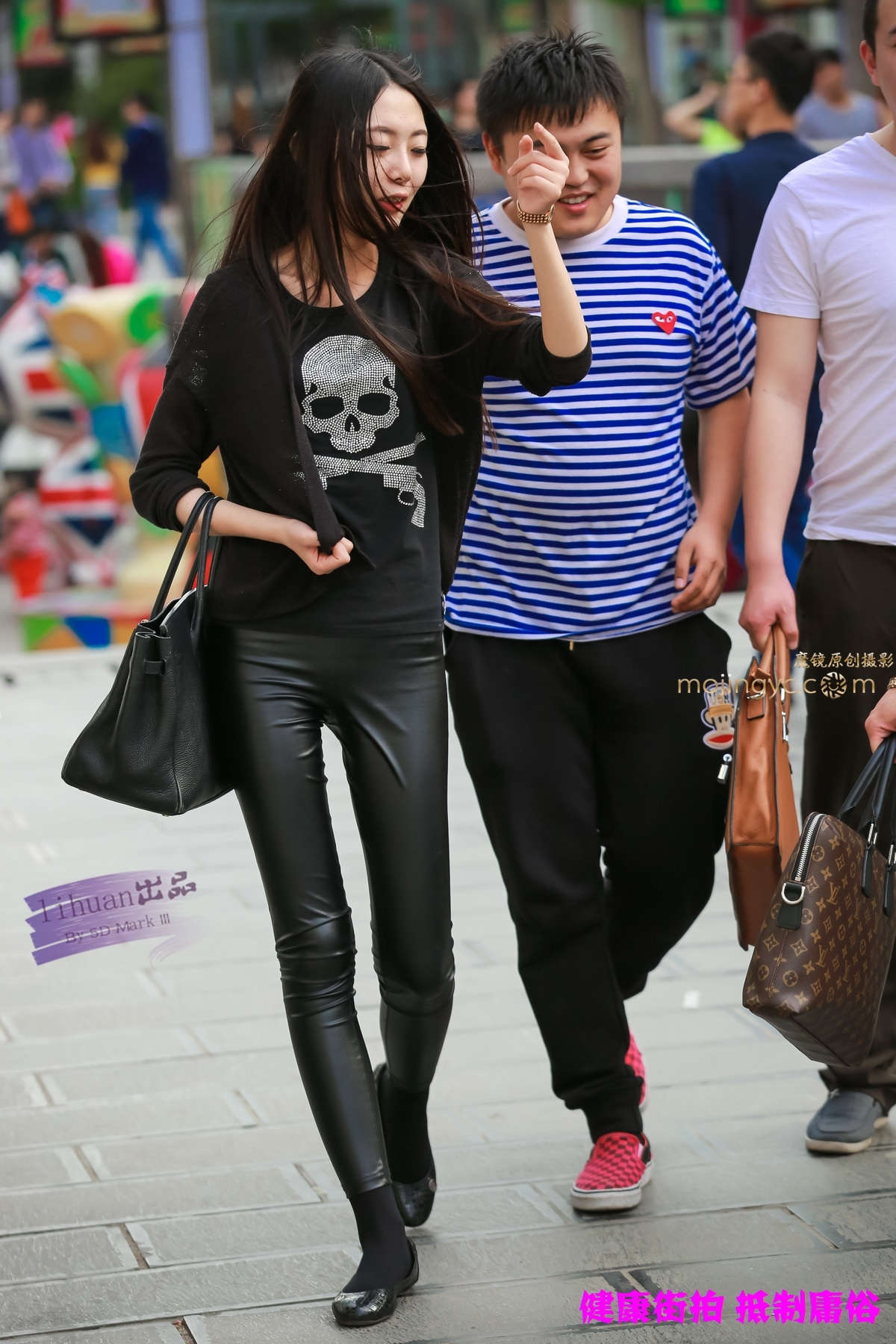 图片[2]-李欢原创-皮裤，紧翘（12P）-日更街拍