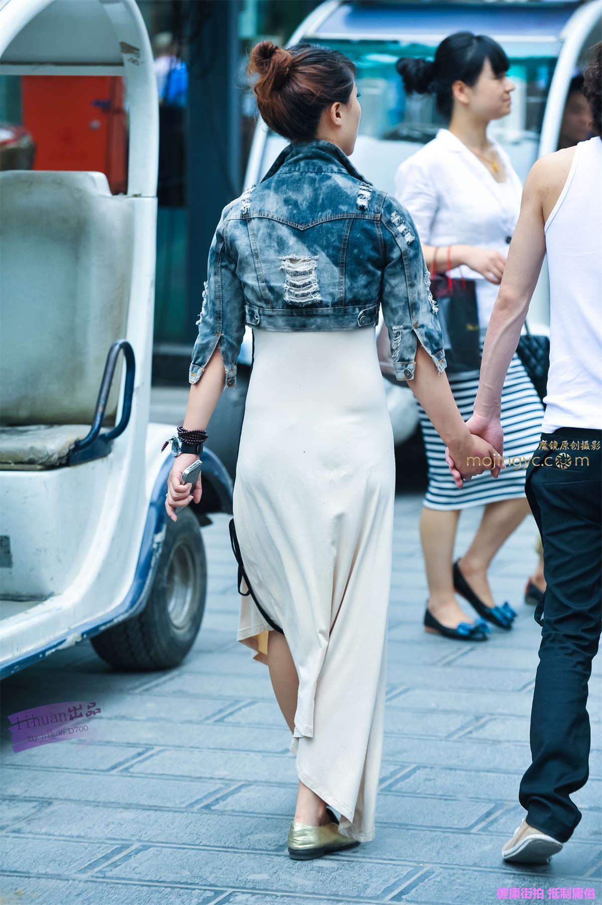 图片[2]-李欢原创-白色紧身裙（11P）-日更街拍