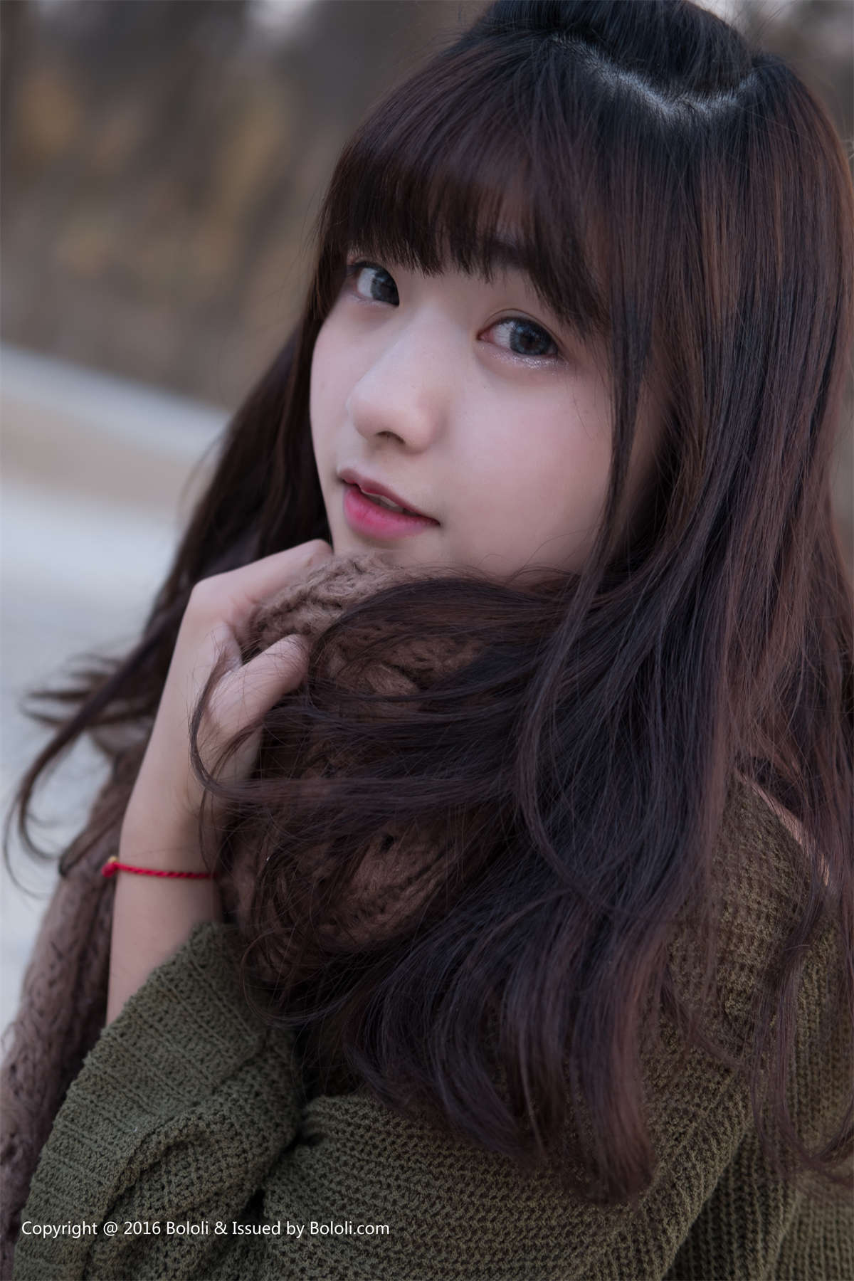 图片[2]-Kimoe激萌文化 KIM014 周闻 球球穿毛衣变身小可爱-日更街拍