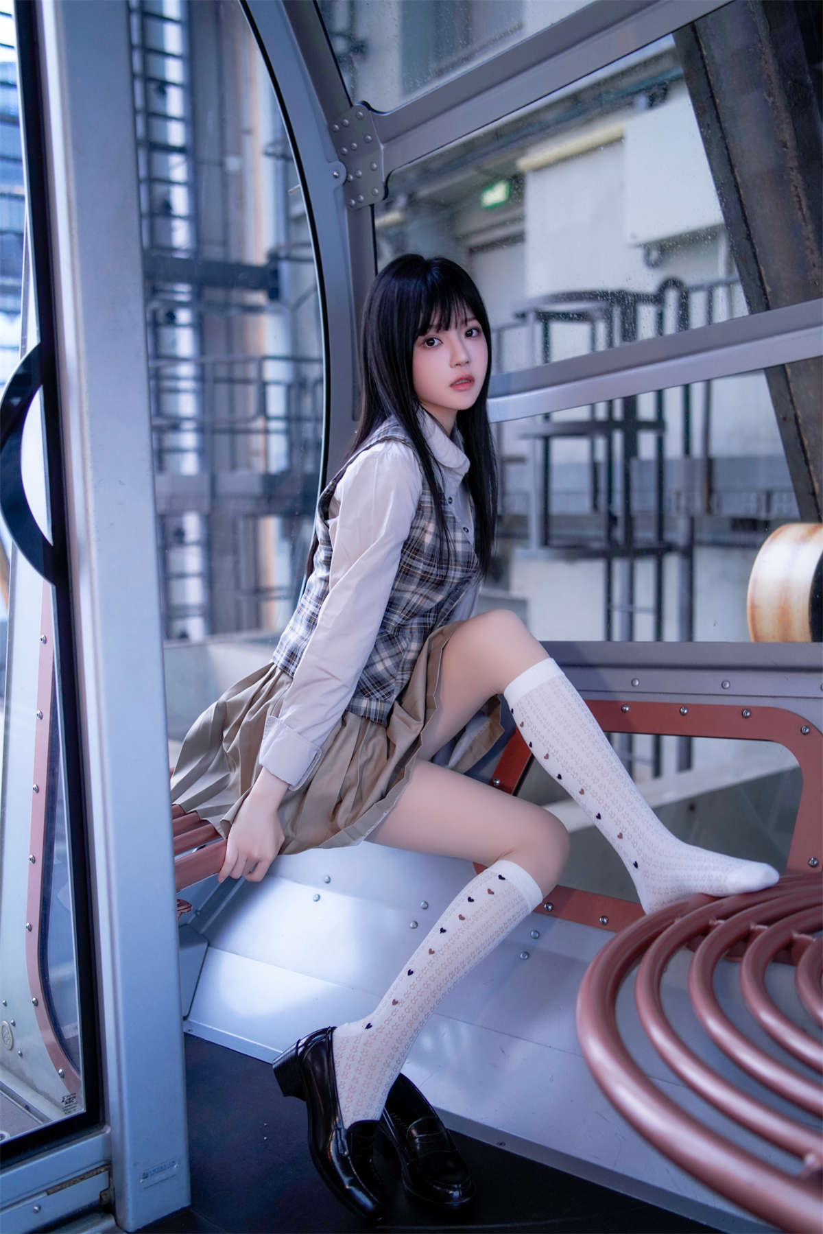 图片[2]-桜桃喵 – 制服摩天轮-日更街拍