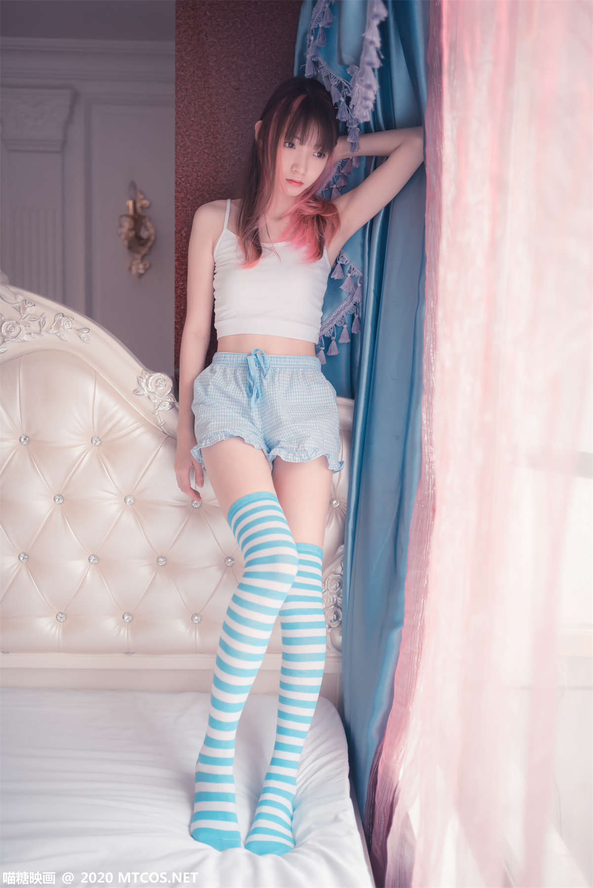 喵糖映画 VOL.275 蓝色夏日-日更街拍