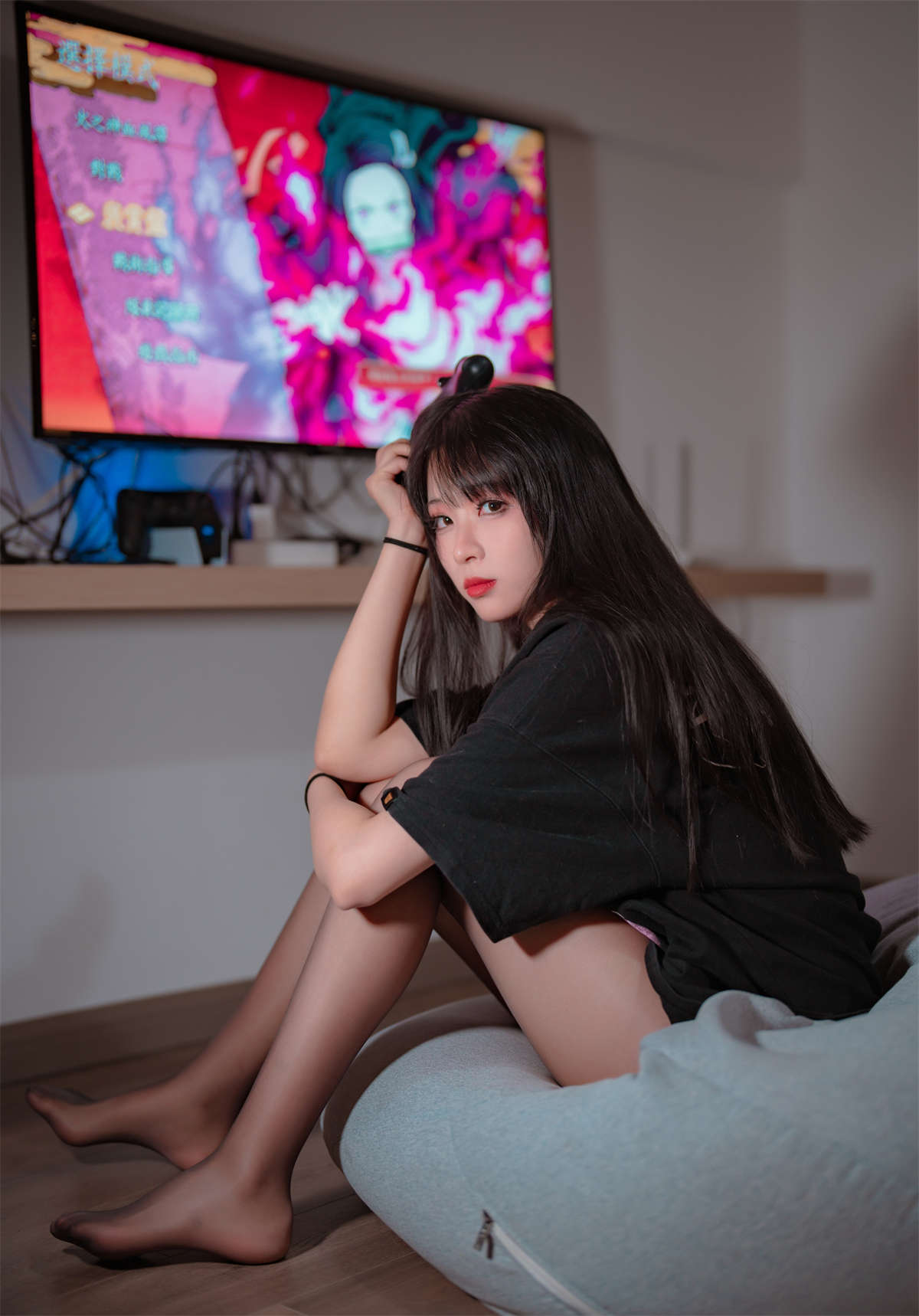 图片[2]-轩萧学姐NO.036 游戏时间-日更街拍