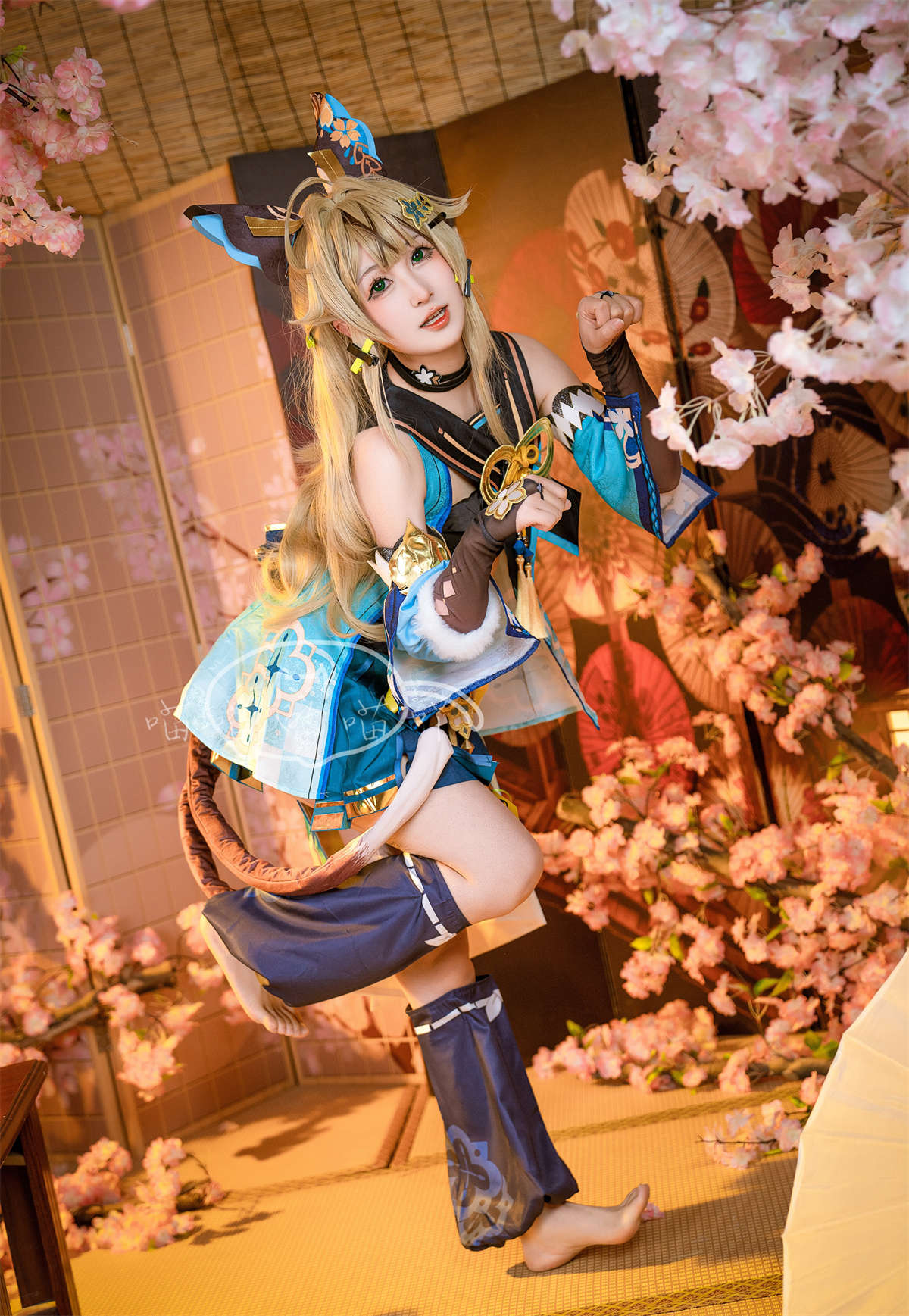 图片[2]-喵喵的喵吖 原神猫娘绮良良-日更街拍