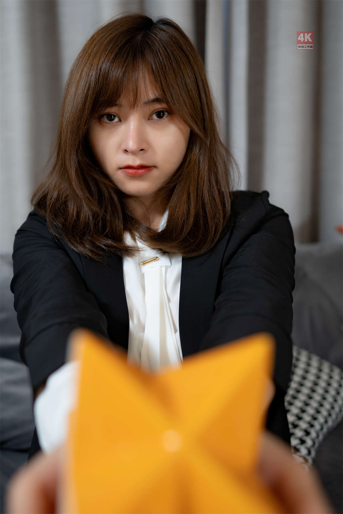 图片[2]-Ligui丽柜 2021.06.30 复古的两套日式OL 奈沐子-日更街拍