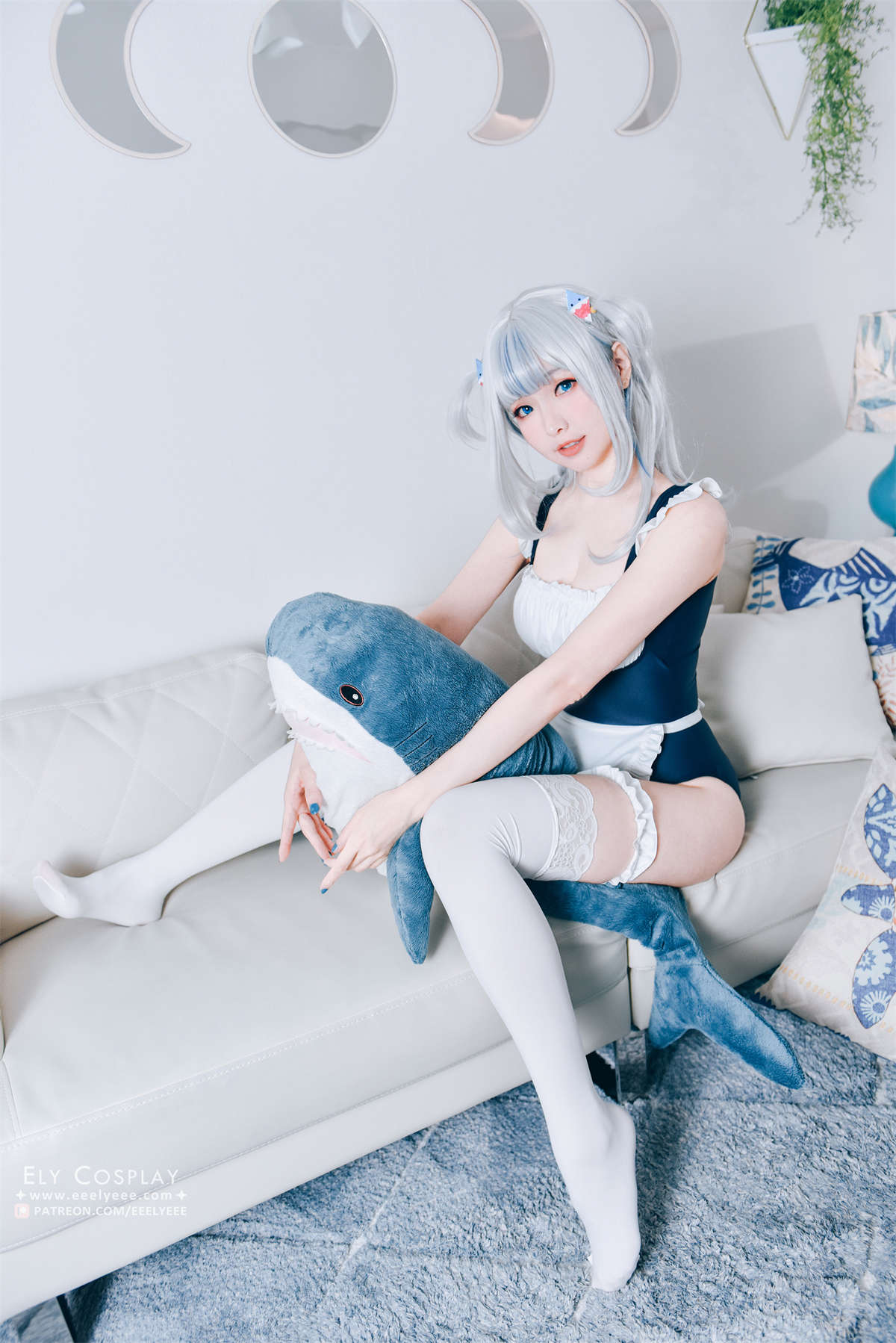 Ely_eee(ElyEE子) Gura Swimsuit-日更街拍