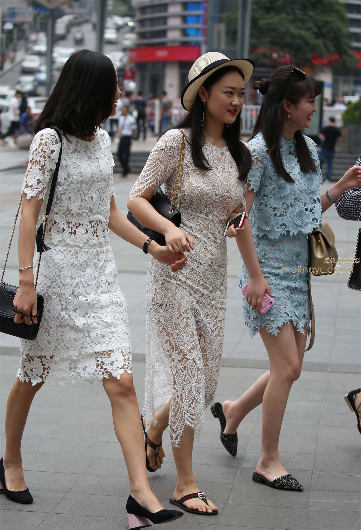 赛帖10，完美纱裹裙-日更街拍