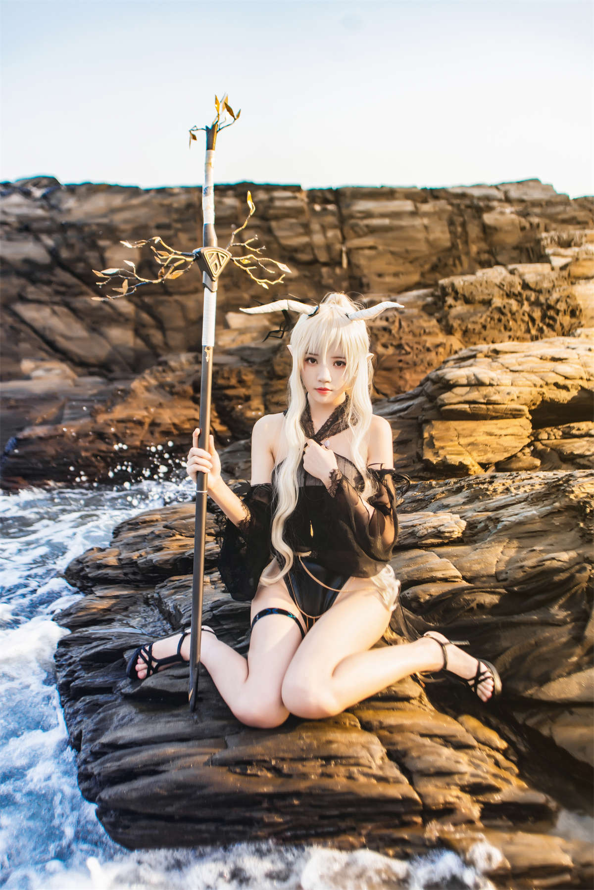 YITUYU艺图语 2022.05.08 cosplay 明日方舟 闪灵 桜桃喵-日更街拍