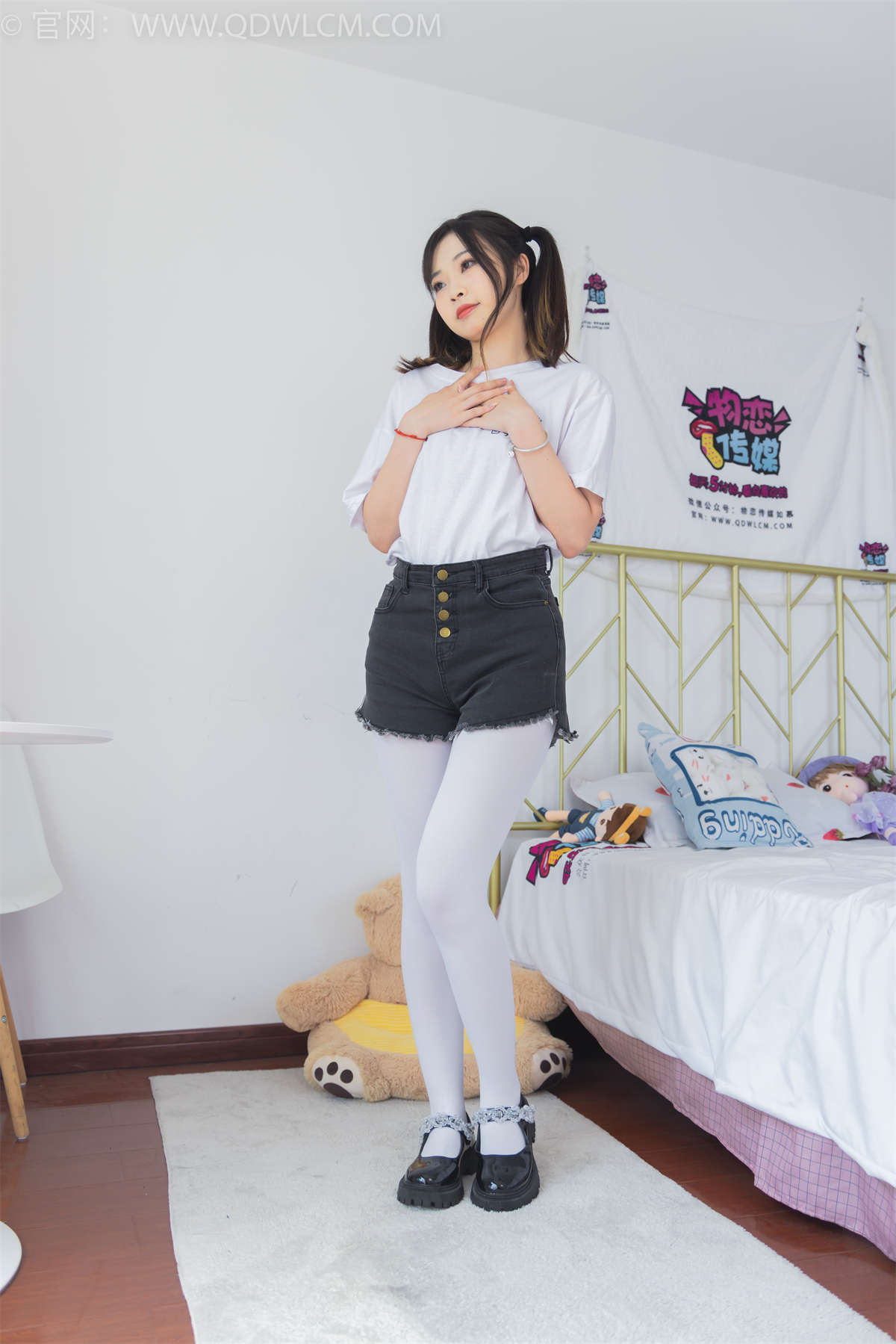 物恋传媒 NO.1451 挽挽-俏皮双马尾-日更街拍