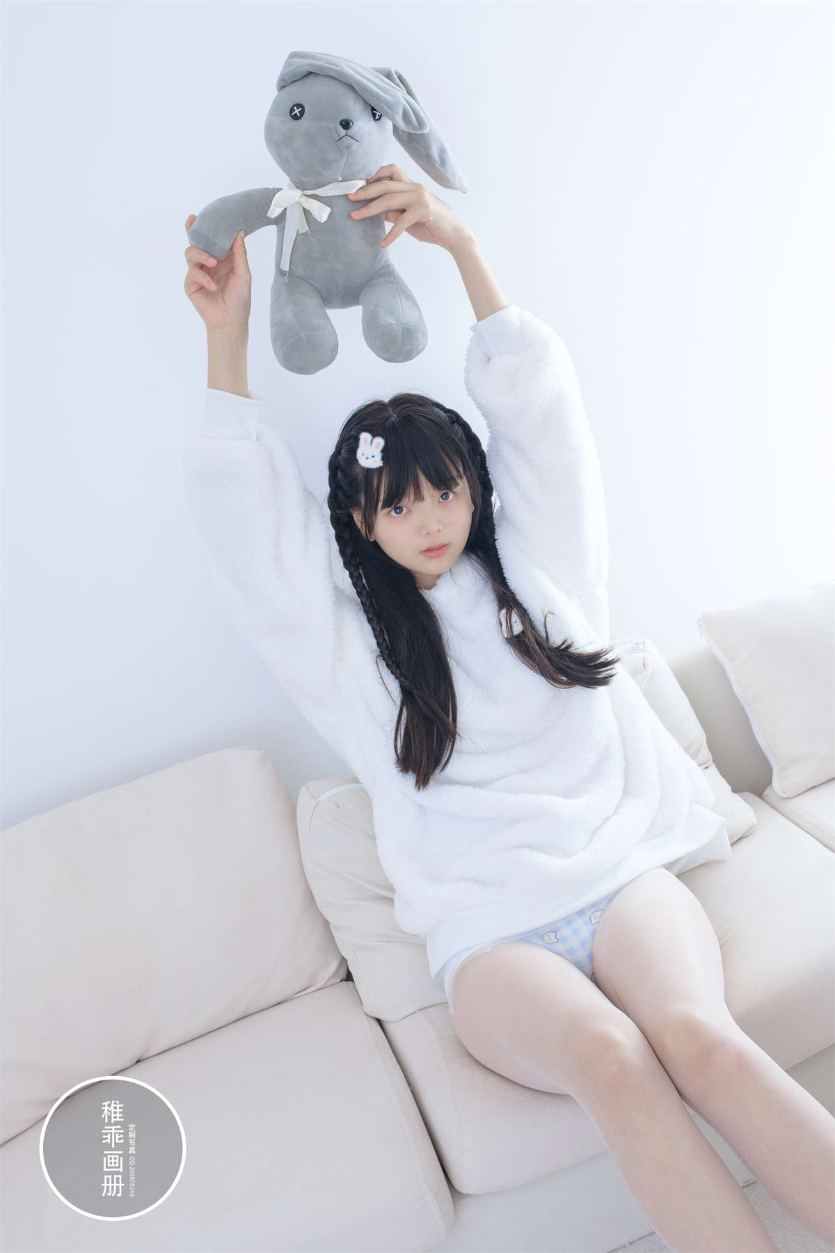 图片[2]-柴系小乖(稚乖画册) 晴空 夜夜 白丝双马尾-日更街拍