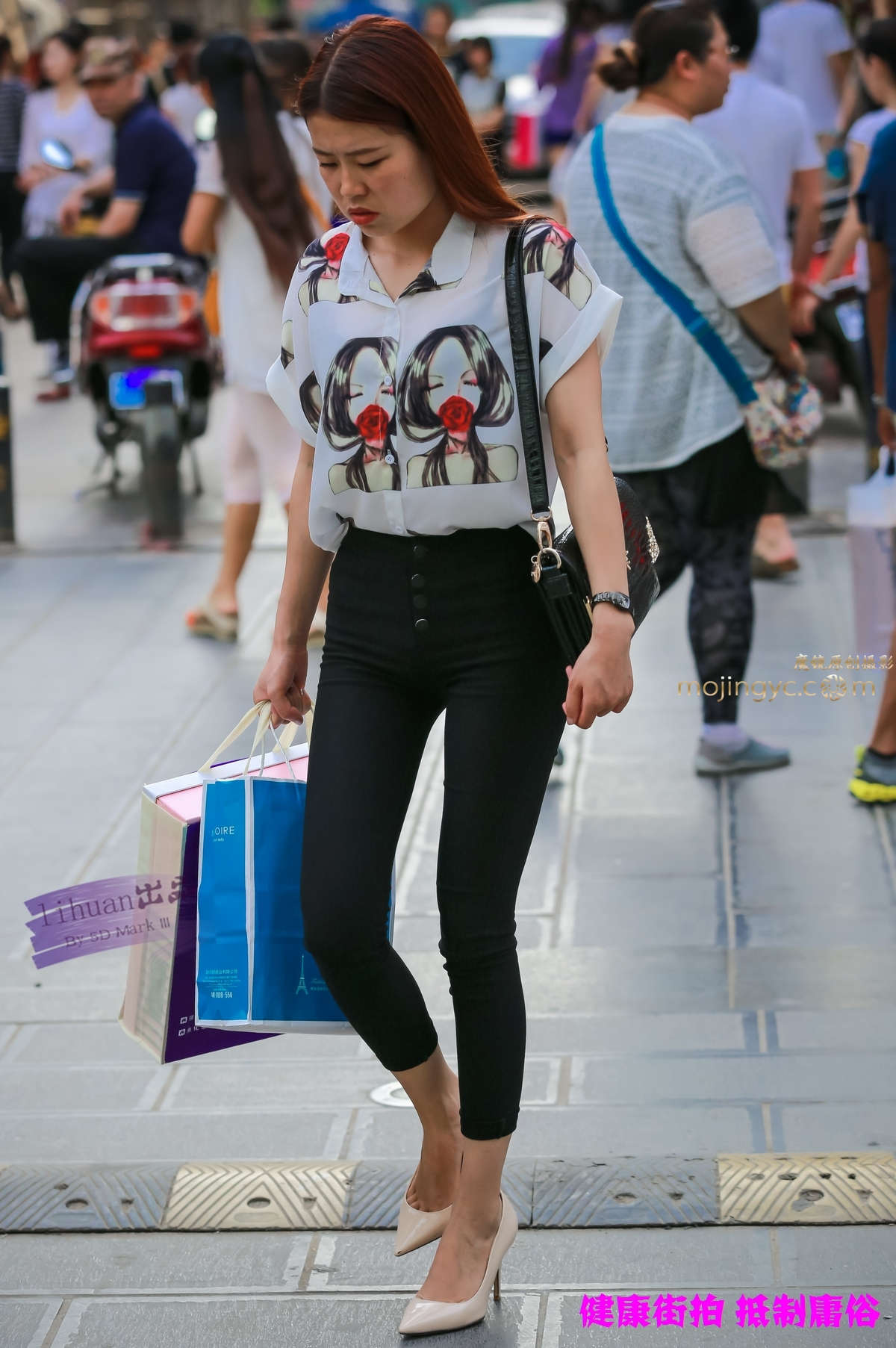 李欢原创-黑裤，丰腴（10P）-日更街拍