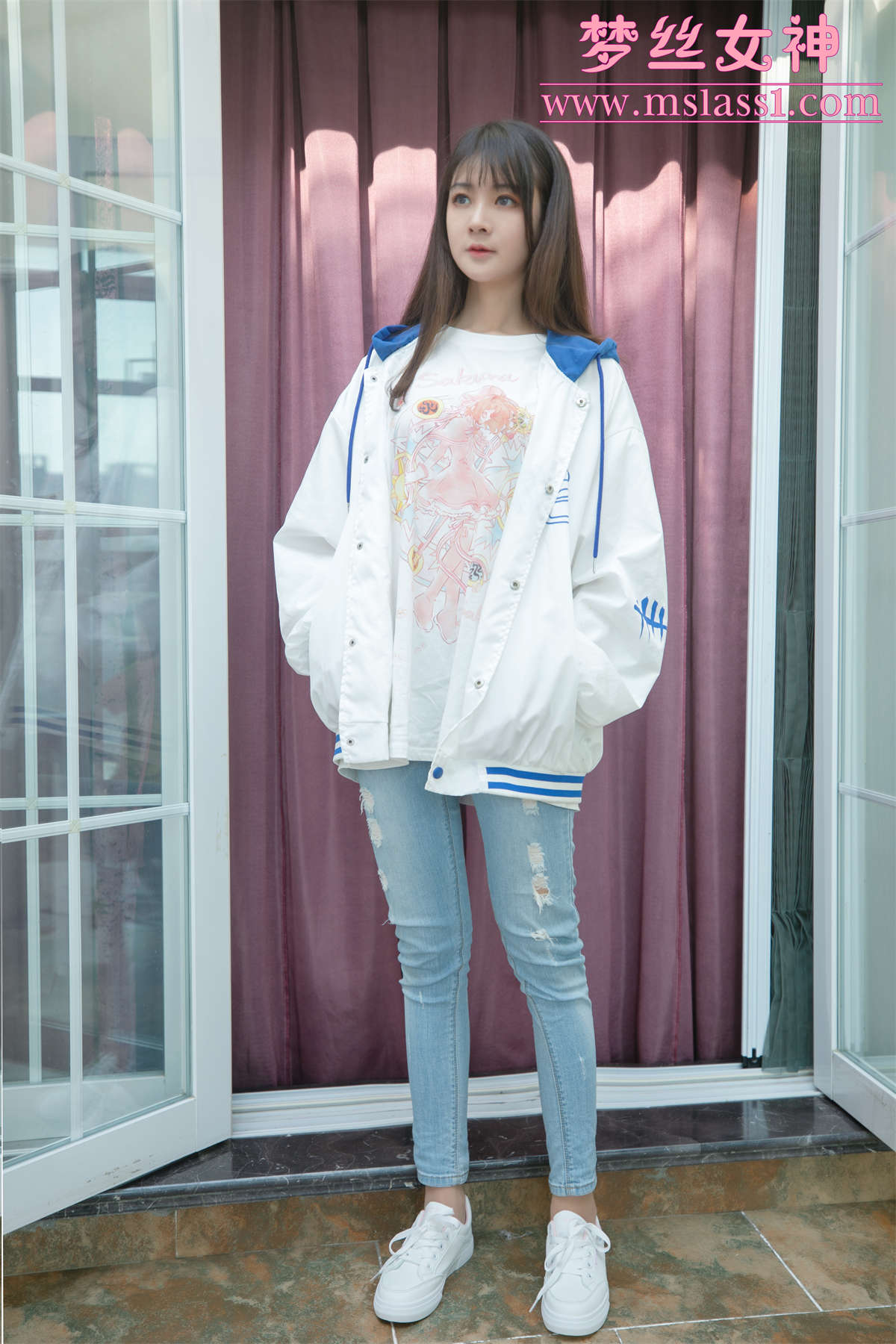 图片[2]-MSLASS梦丝女神 2021.06.20 牛仔裤的超美 郭襄-日更街拍