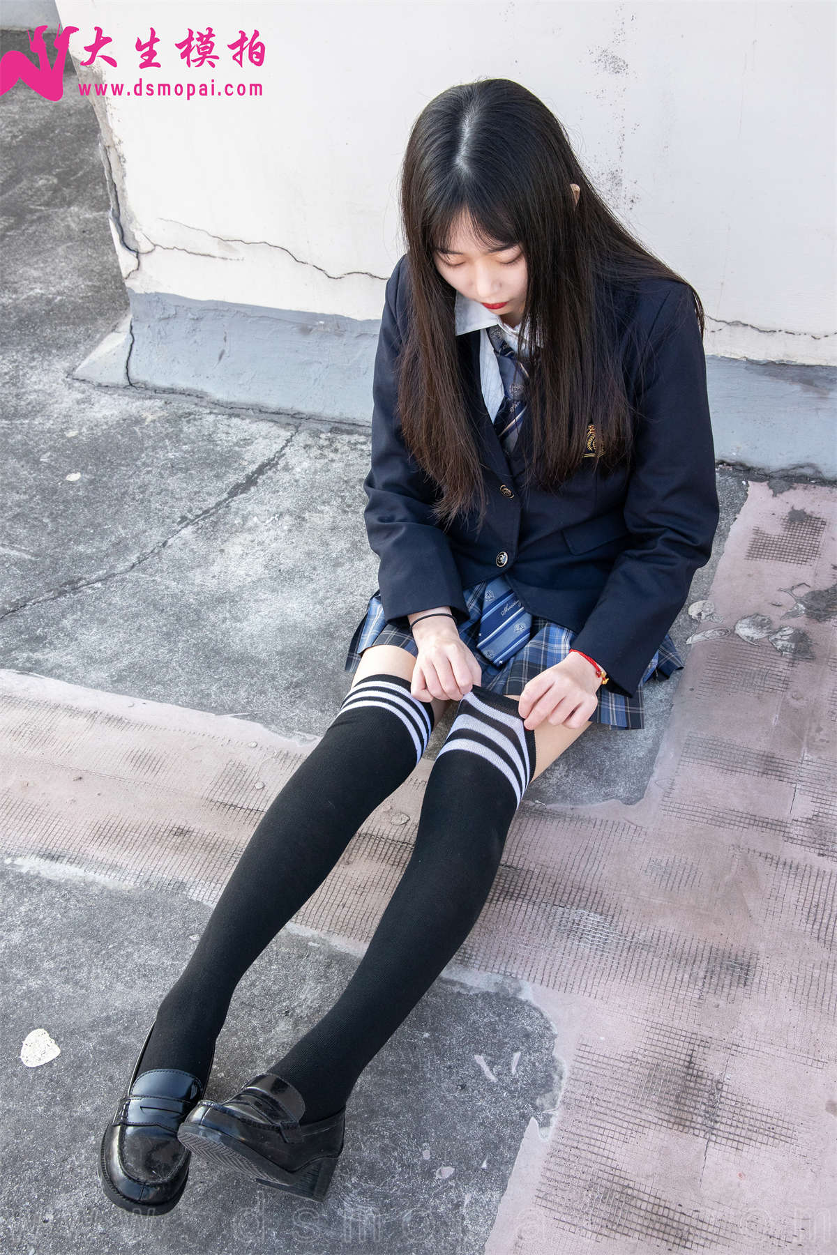 图片[2]-大生模拍 NO.251 丹丹 可爱学院风少女-日更街拍