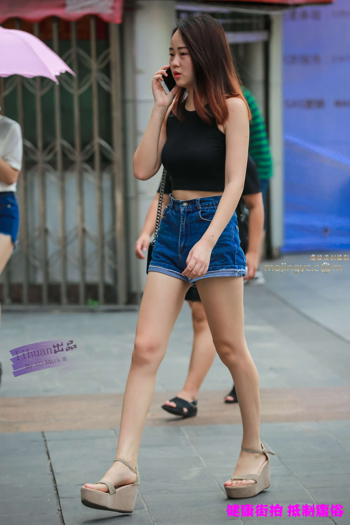 图片[2]-李欢原创-短裤，美腿（14P）-日更街拍