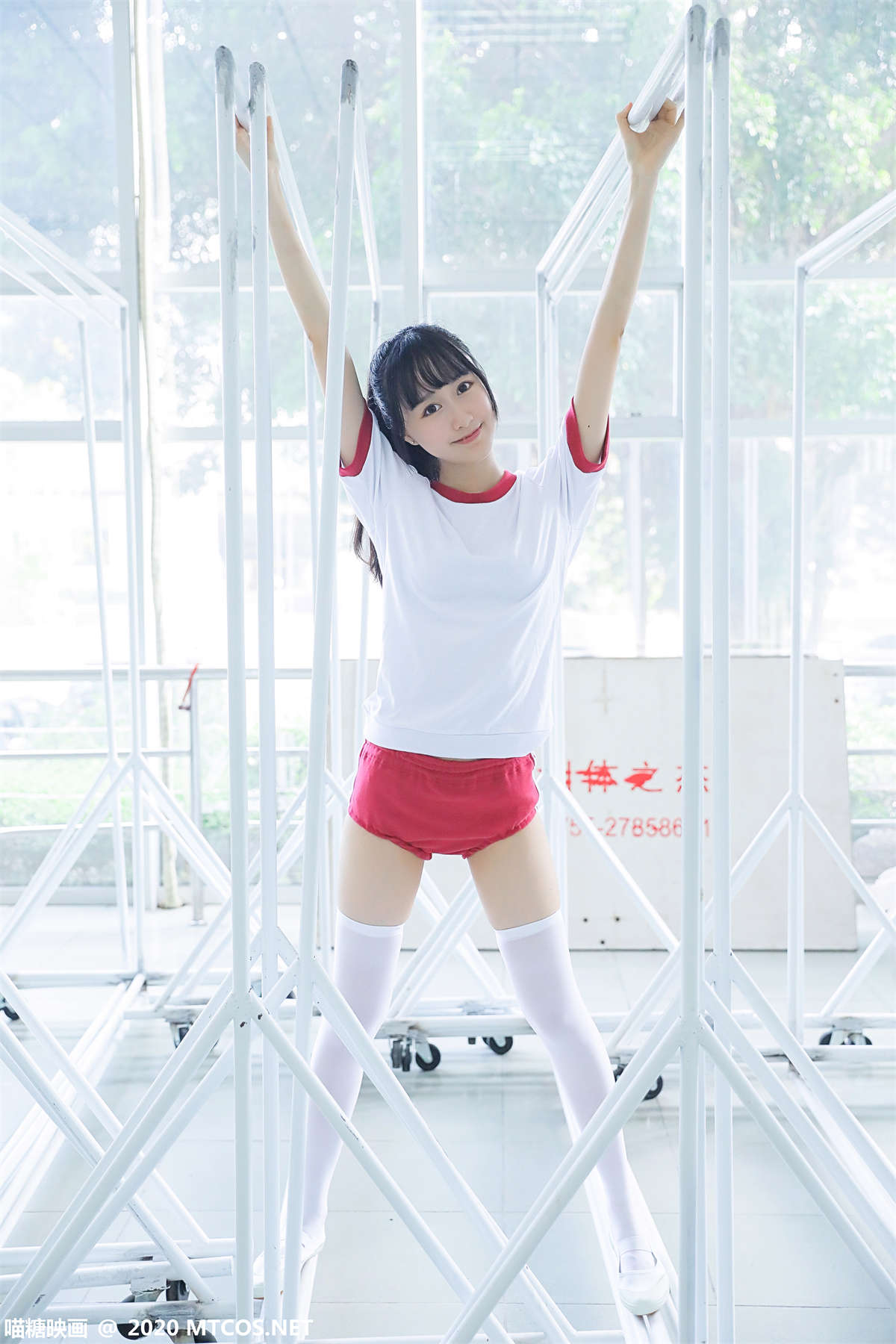 图片[2]-喵糖映画 VOL.294 体操学妹-日更街拍