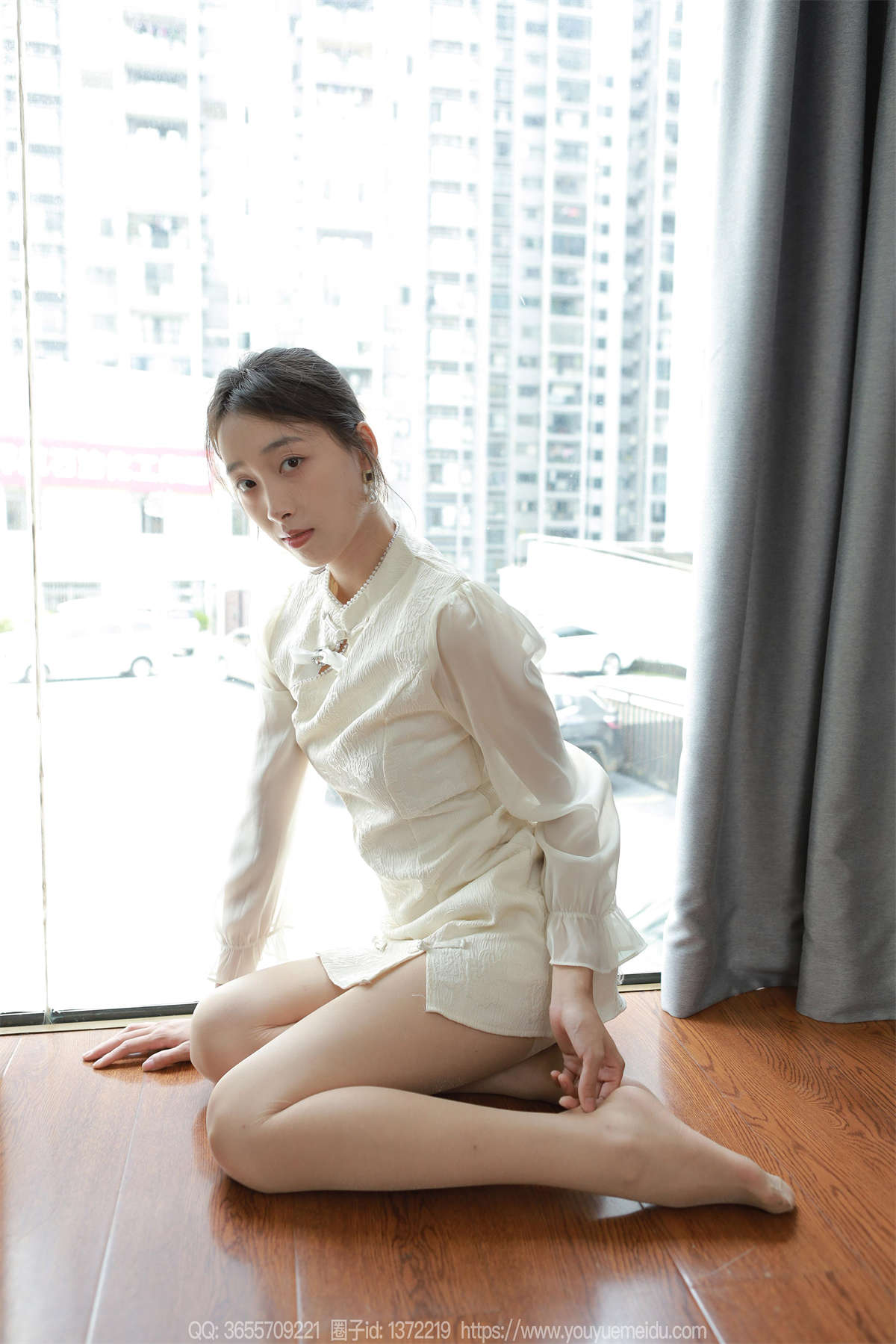 IESS异思趣向 2024.09.02 丝享家1835：小九 素白酥玉-日更街拍