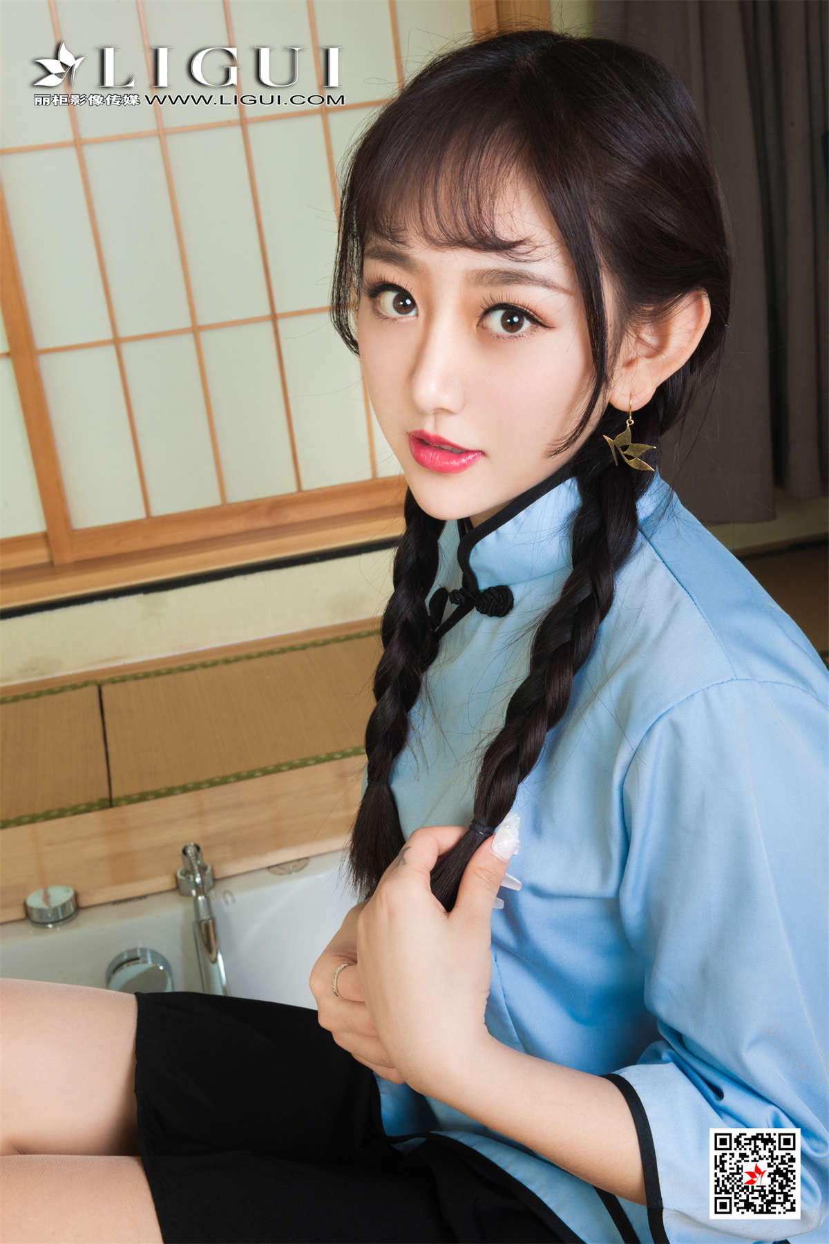 图片[2]-Ligui丽柜 2021.08.02 丝情袜意 小熊-日更街拍