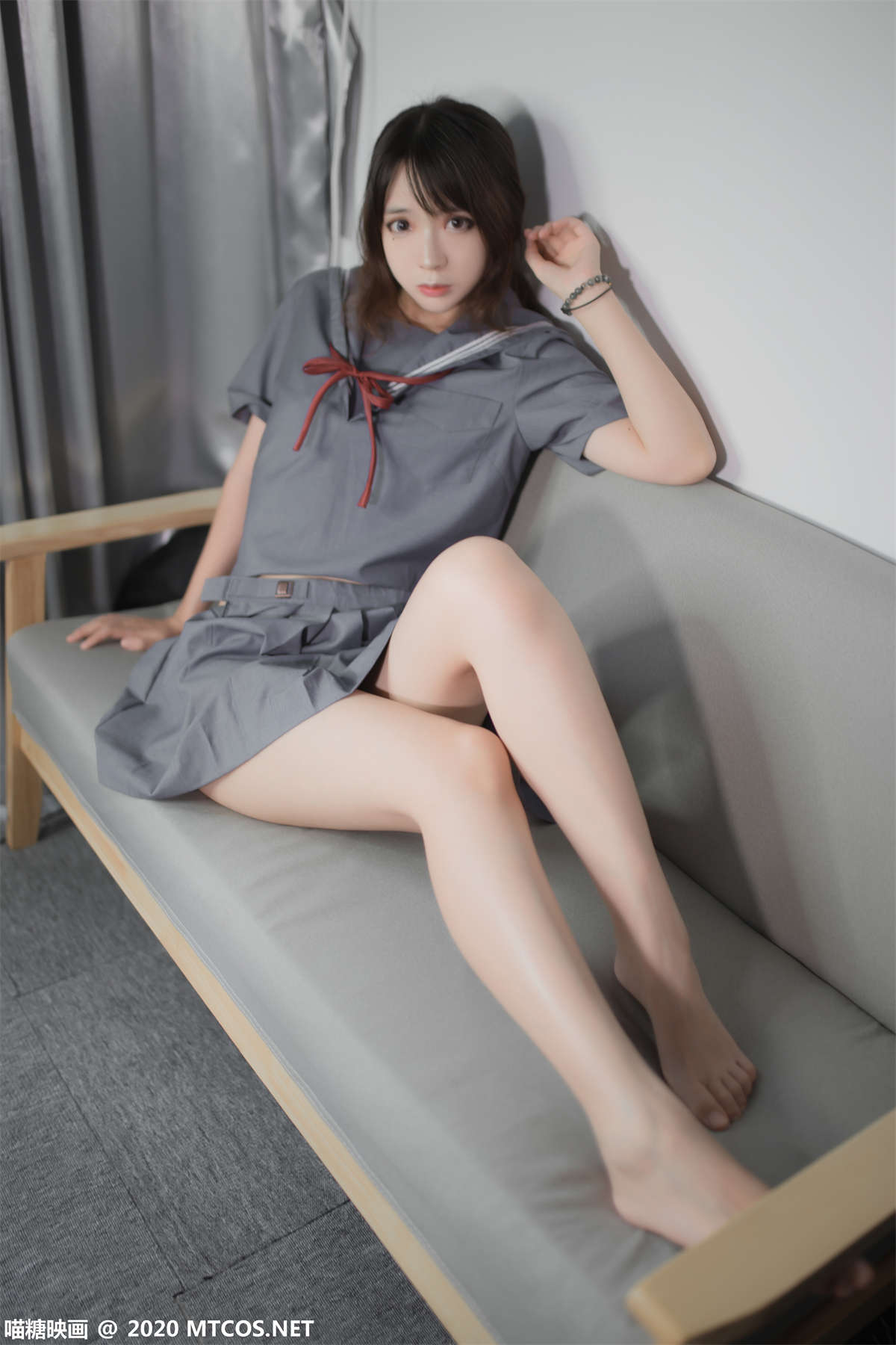 图片[2]-喵糖映画 VOL.295 制服学妹-日更街拍