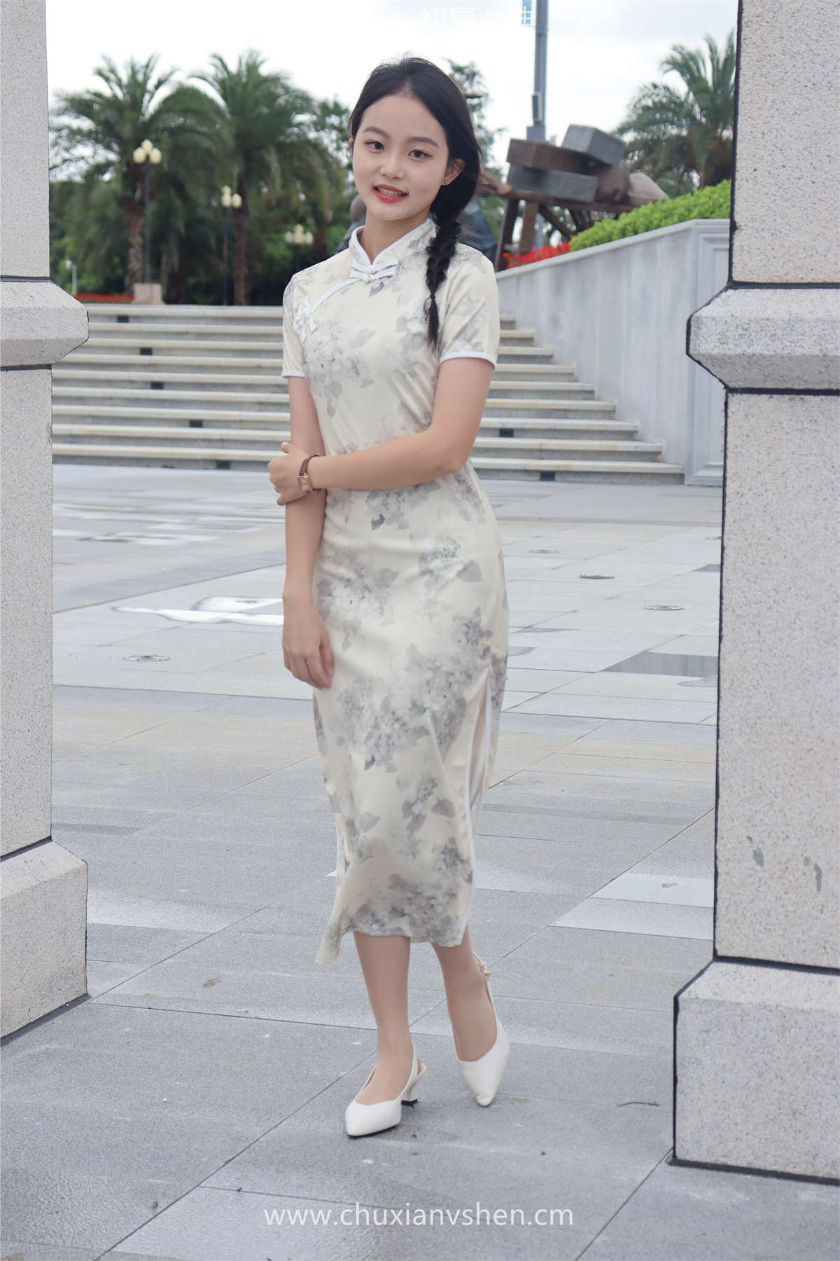 图片[2]-初夏女神 No.058 双双 旗袍少女-日更街拍