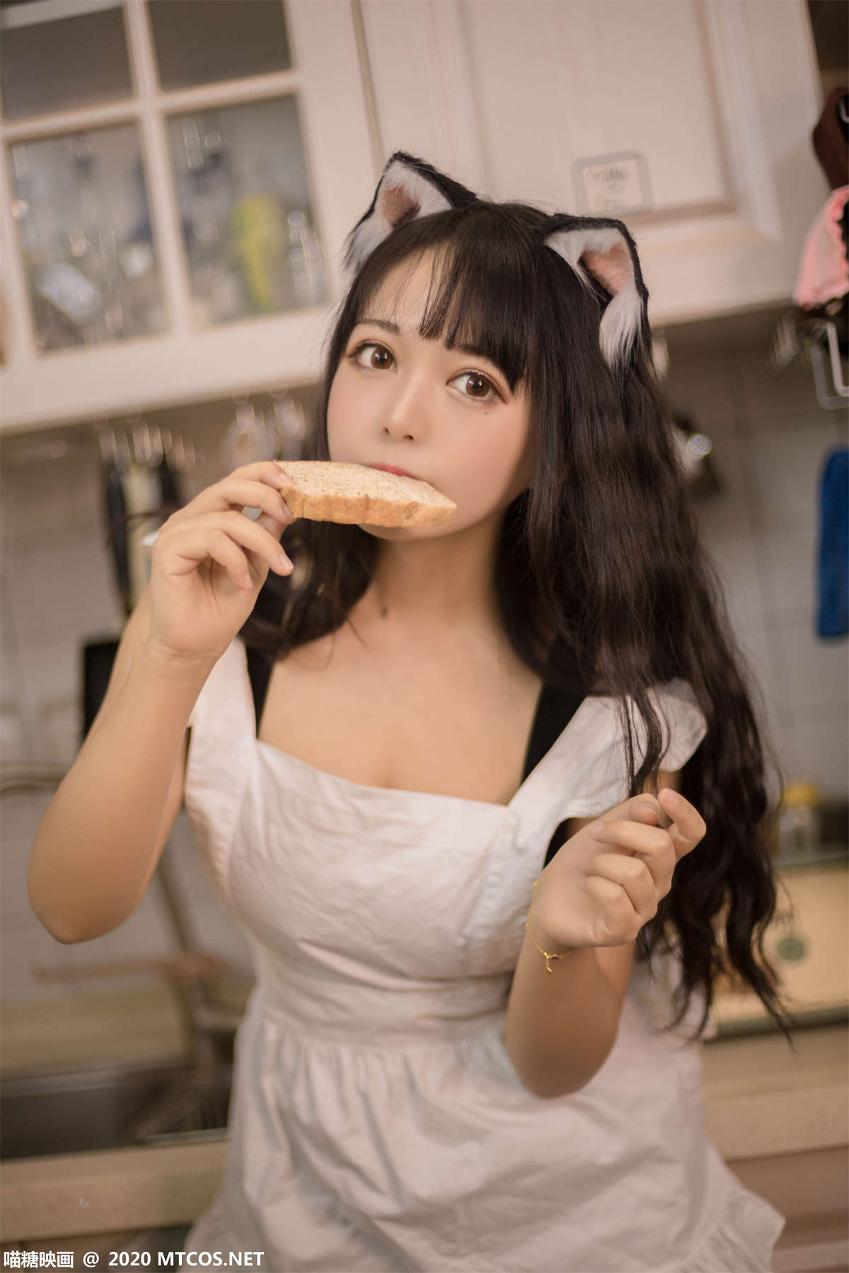 图片[2]-喵糖映画 VOL.296 厨房猫娘-日更街拍