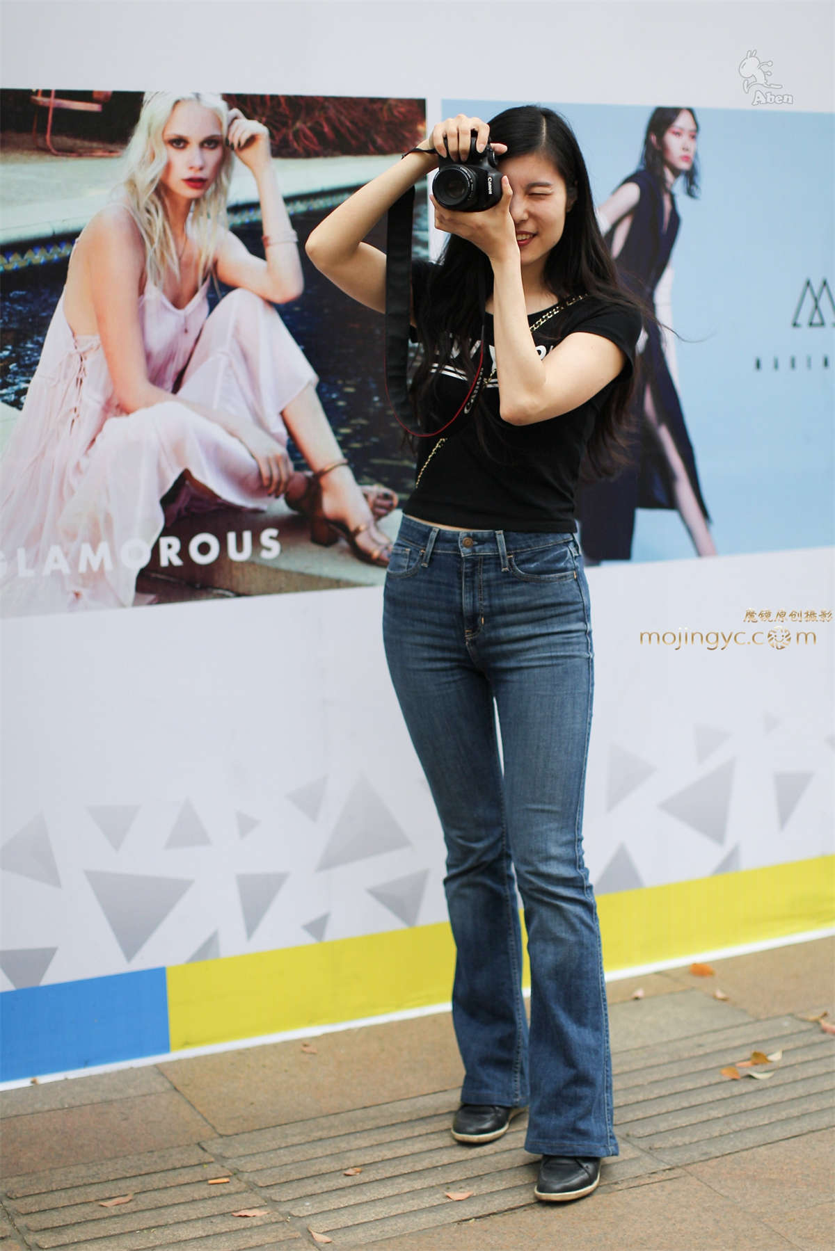 阿奔.2016.4.10.牛仔丰臀少女.18p-日更街拍