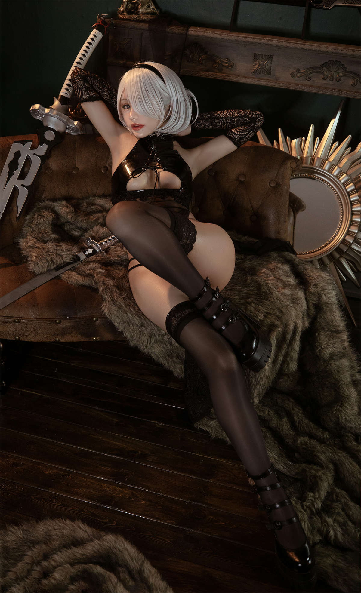 图片[2]-一笑芳香沁No.20 2B黑花嫁-日更街拍