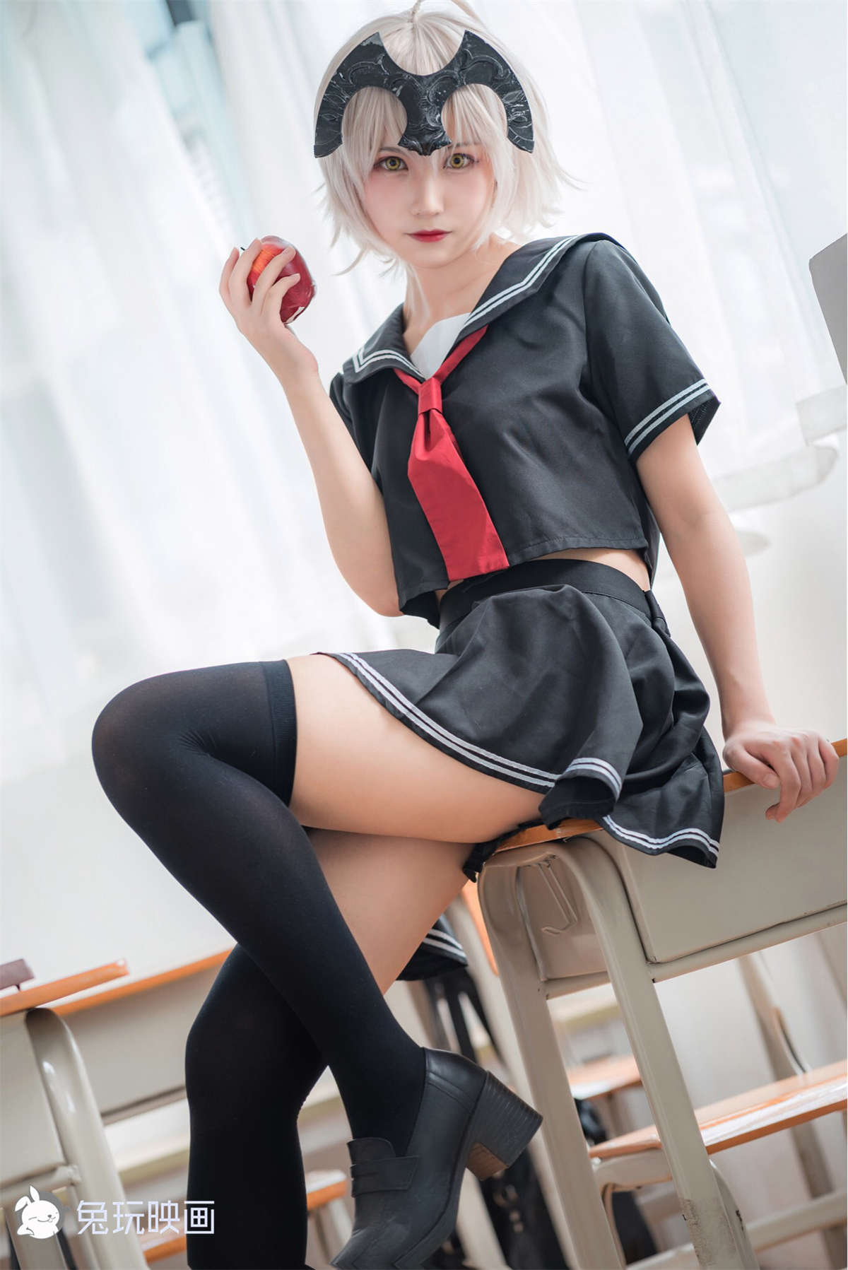 图片[2]-兔玩映画 C06.004 黑贞校服-日更街拍