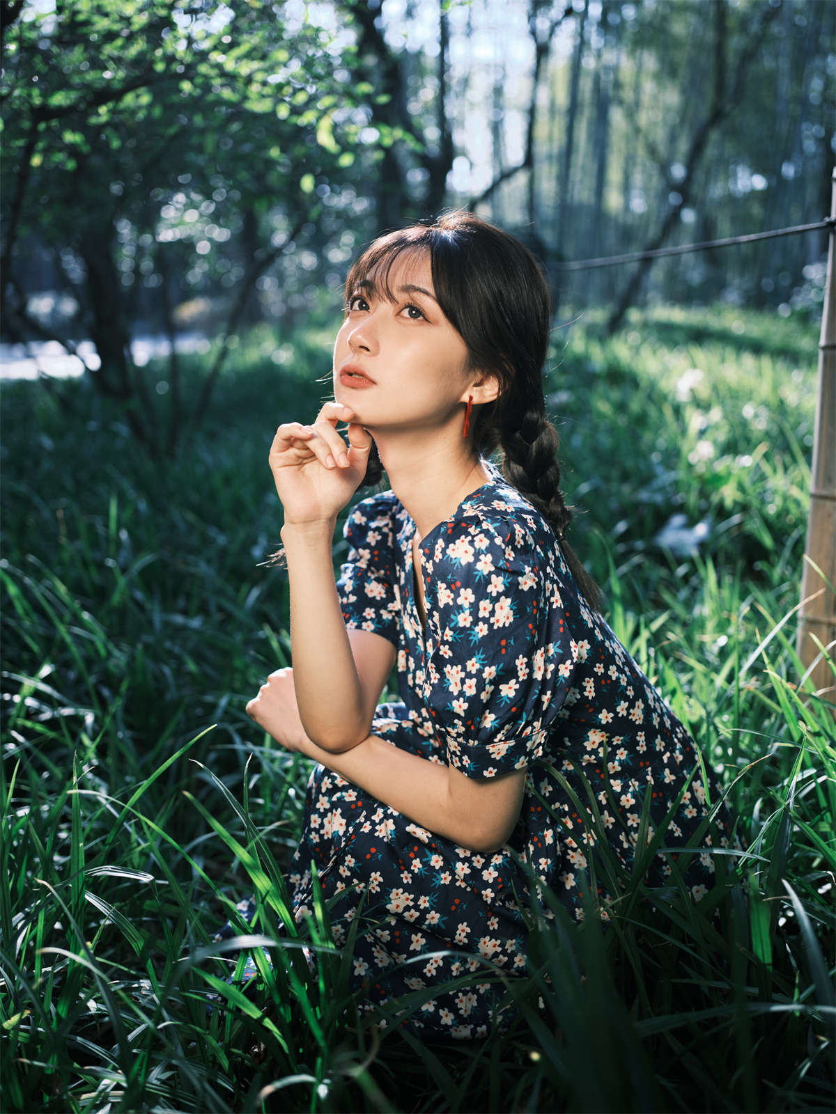 图片[2]-YITUYU艺图语 2022.04.24 复古碎花裙 飞鸟咕咕--日更街拍