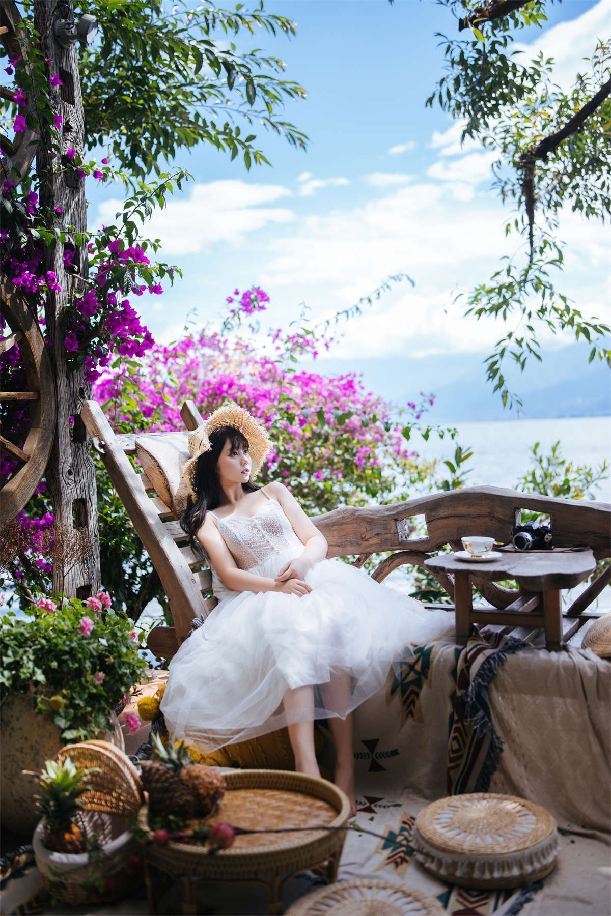 喵糖映画 VOL.305 静夏白裙-日更街拍