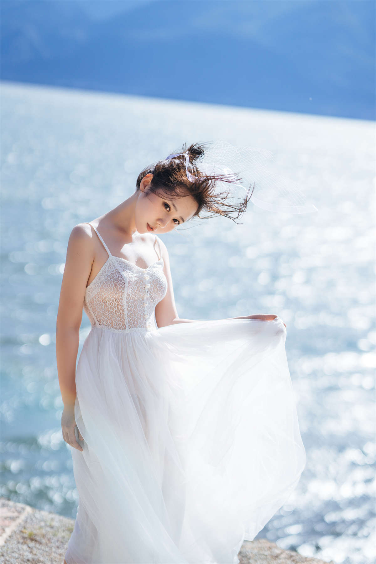 图片[2]-喵糖映画 VOL.306 海边姑娘-日更街拍