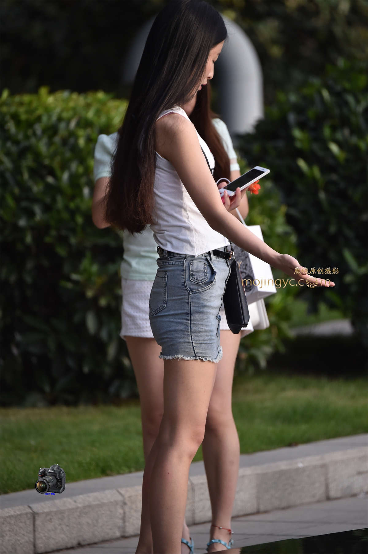 图片[2]-2015-06-16可爱牛仔短裙少女-日更街拍