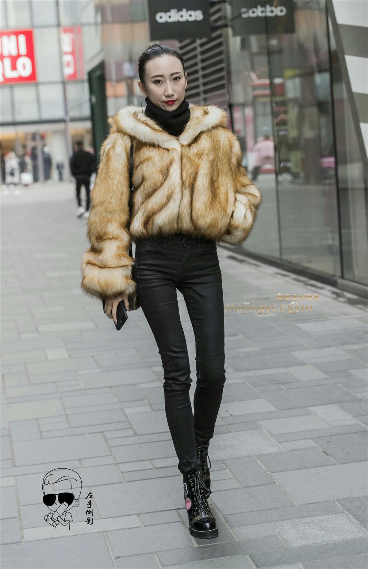 图片[2]-裘皮衣彰显美女美好身材（2016-12-27-10P）-日更街拍