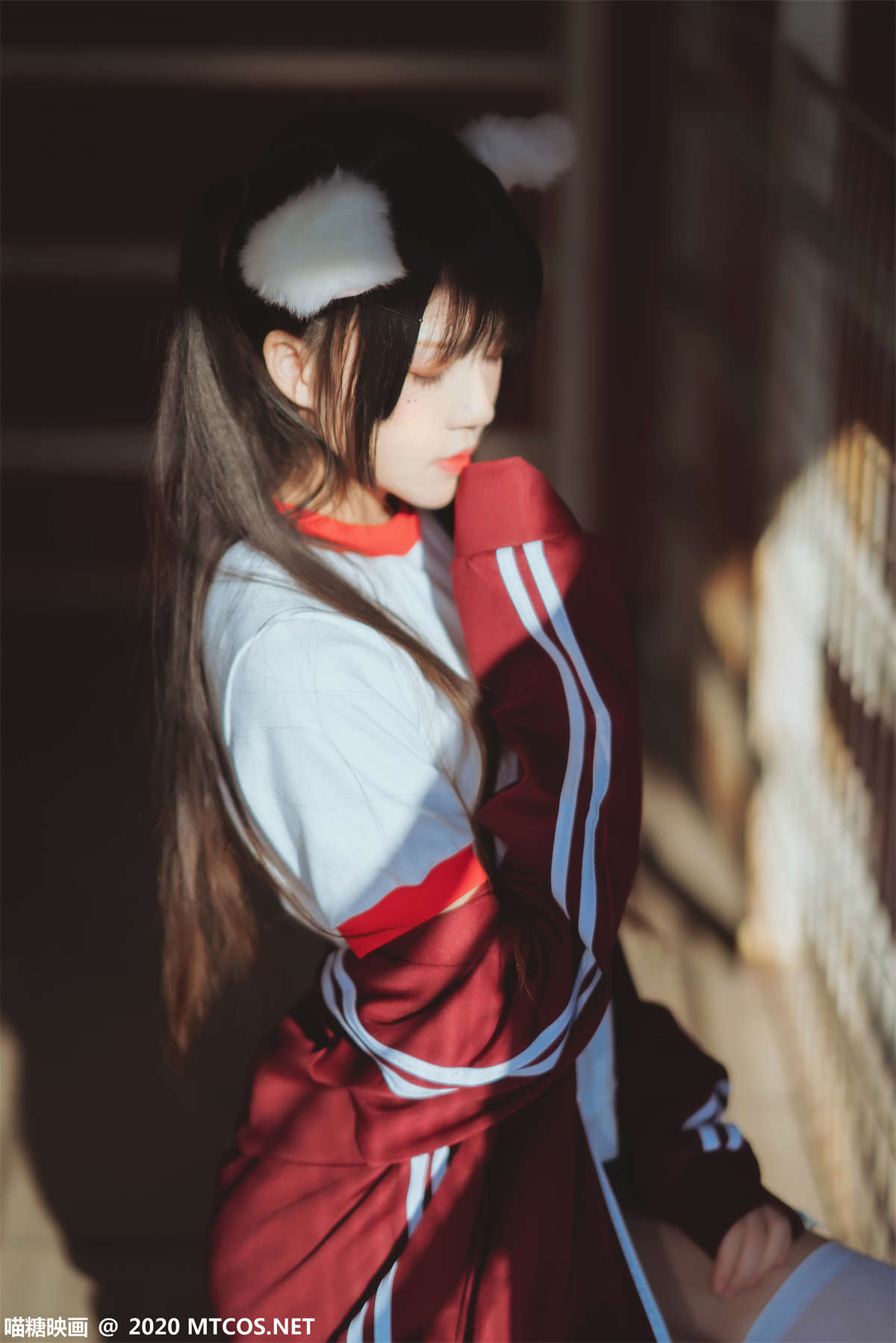 图片[2]-喵糖映画 VOL.308 红色体操服-日更街拍