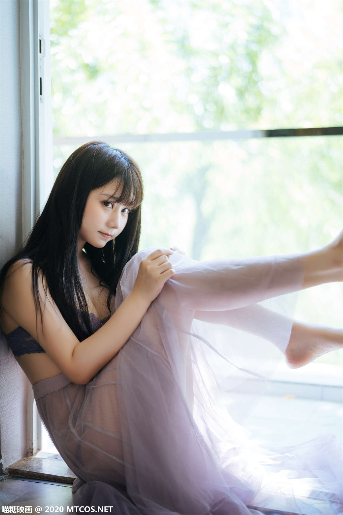 图片[2]-喵糖映画 VOL.309 蓝蝶静夏-日更街拍