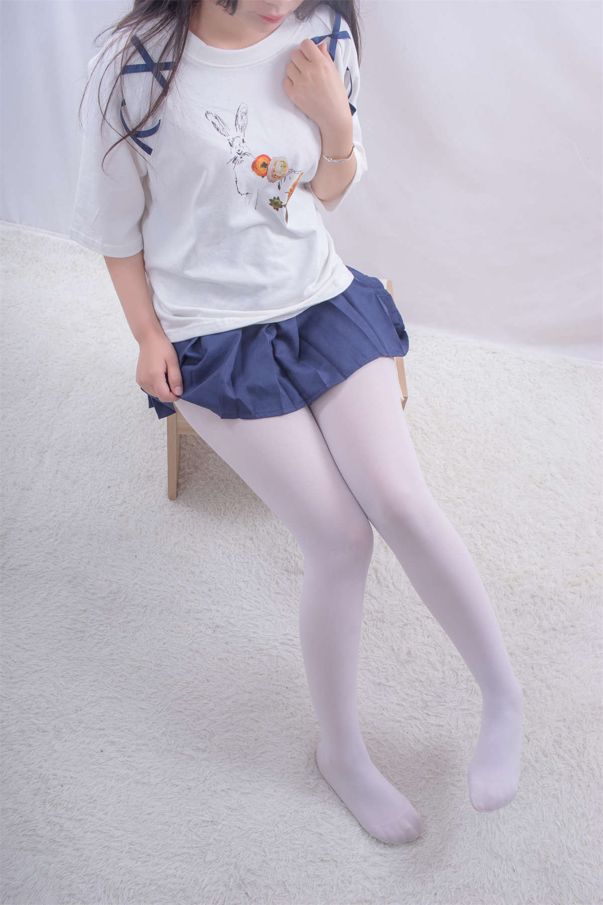 图片[2]-轻兰映画 VOL.009 白丝拍摄现场-日更街拍