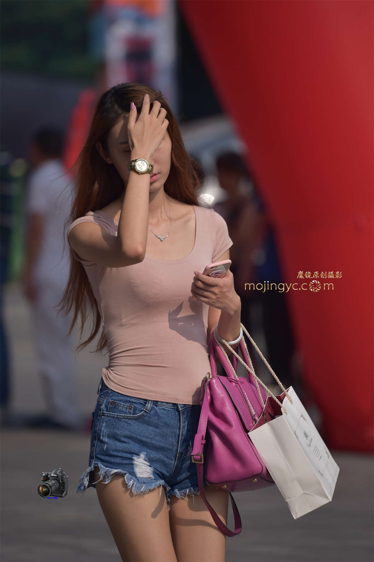 图片[2]-2015-07-09牛仔短裤美女（19P）-日更街拍