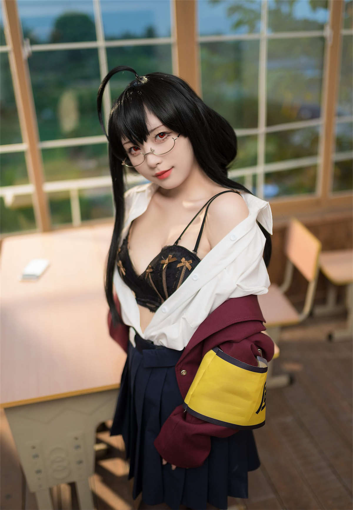 图片[2]-花铃 No.003 大凤JK放学后风纪委员-日更街拍