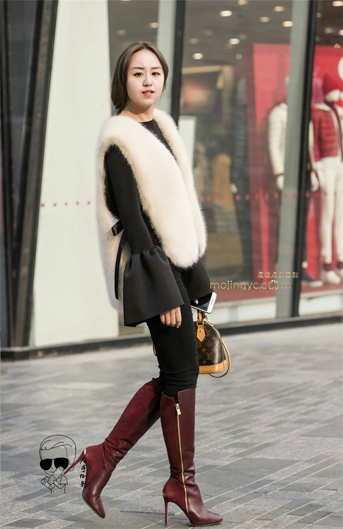 图片[2]-高筒靴大长腿魅力（2017-1-5-13P）-日更街拍