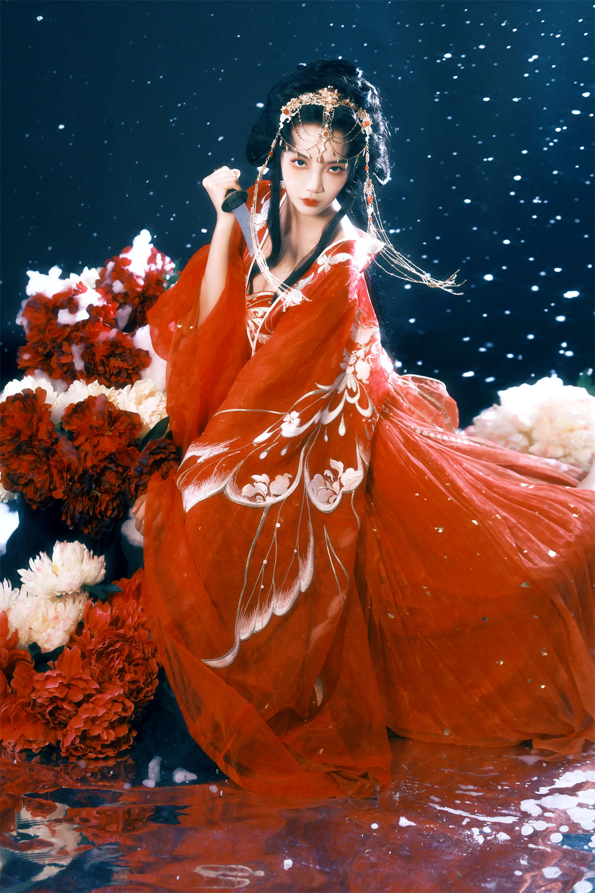 YITUYU艺图语 2024.02.29 雪中红衣 郭美林子-日更街拍