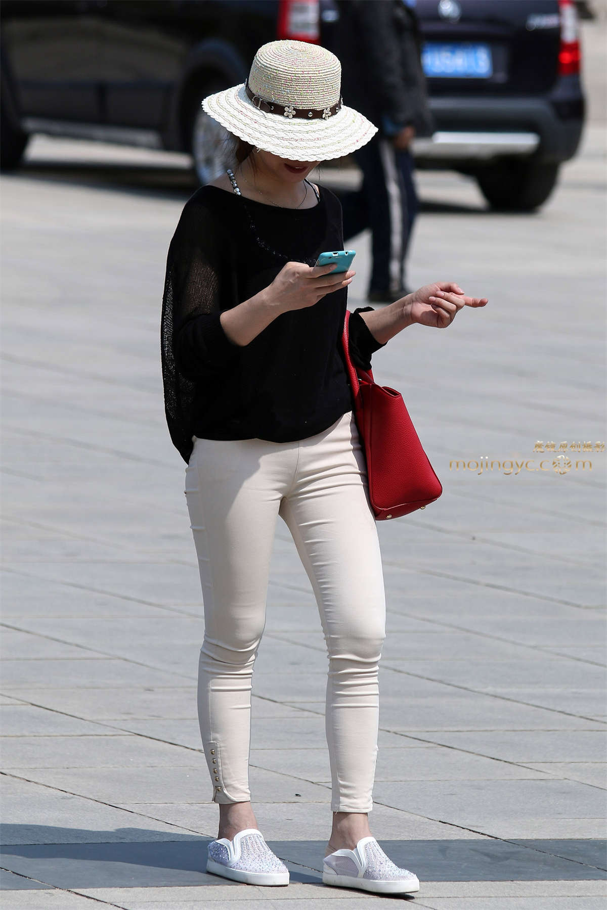 图片[2]-第204篇★紧身米裤，小礼帽★-16P-日更街拍