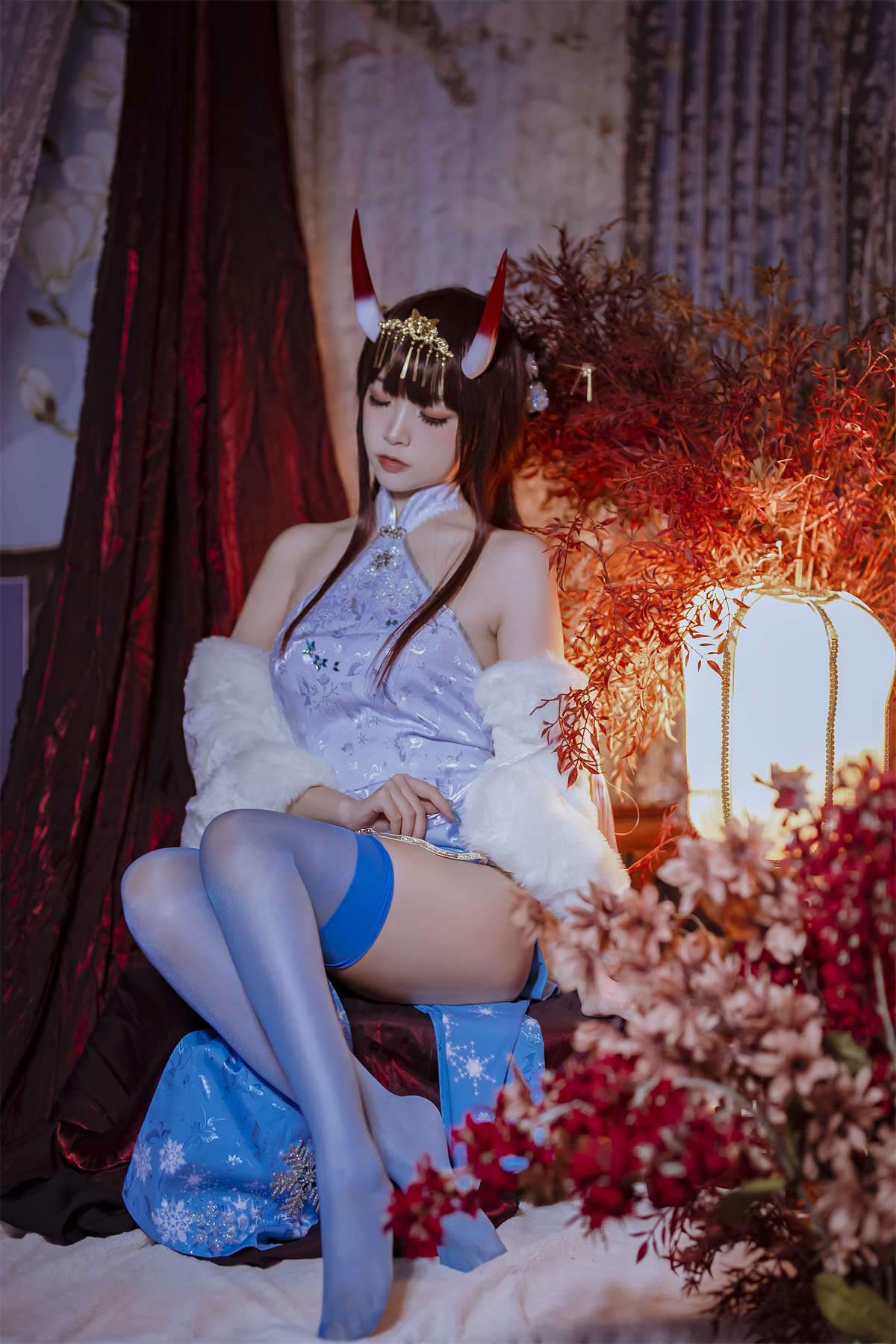 图片[2]-高产型Coser-二佐Nisa 碧蓝航线 能代旗袍-日更街拍