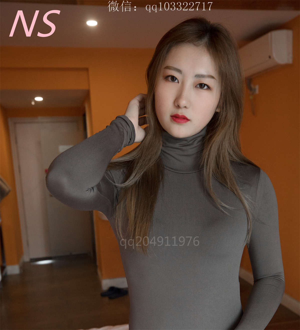 图片[2]-纳丝摄影No.197 小酒 酒店灰丝-日更街拍