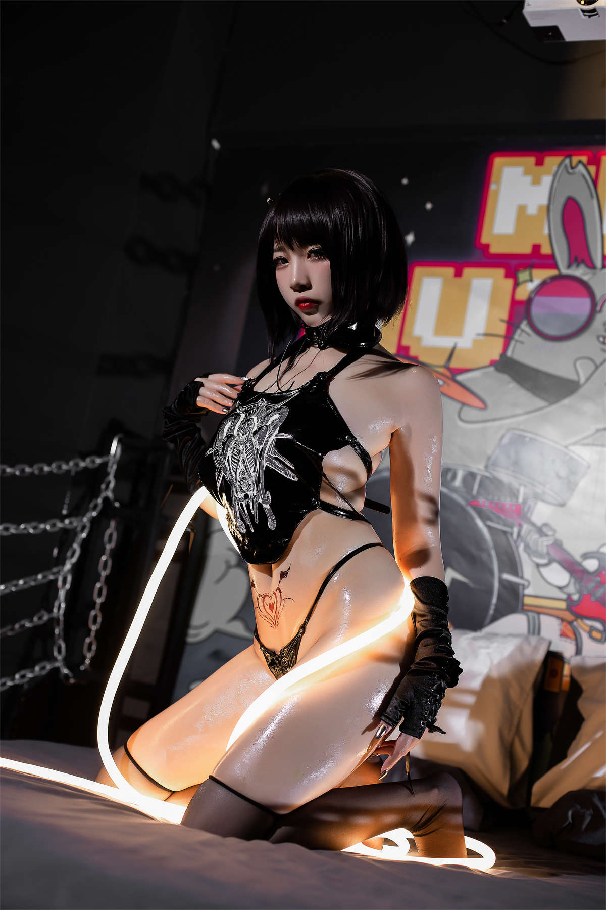 图片[2]-高产型Coser-二佐Nisa 乖张肚兜-日更街拍